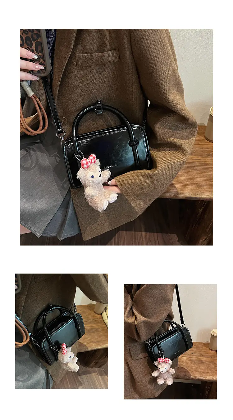 Women's Red Korean Style Shoulder Bag 2024 Winter — feature 22