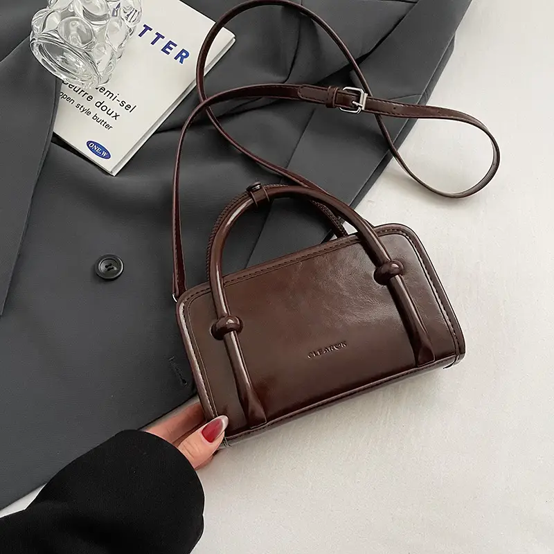 Women's Red Korean Style Shoulder Bag 2024 Winter - Image 6