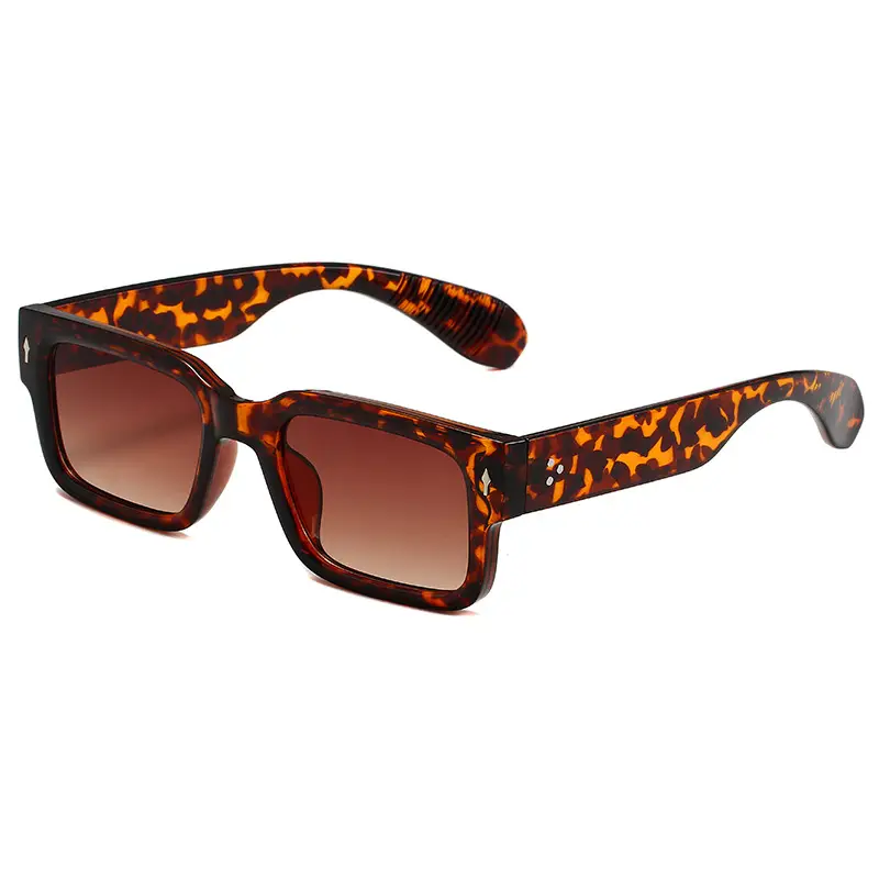 Retro Brown Tortie Sunglasses for Men Women - Image 4