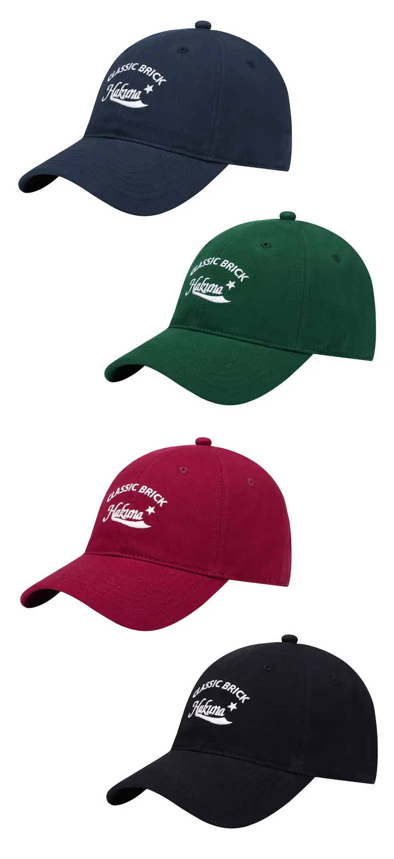 Men Deep-Top Peaked Baseball Cap Navy Blue — feature 4
