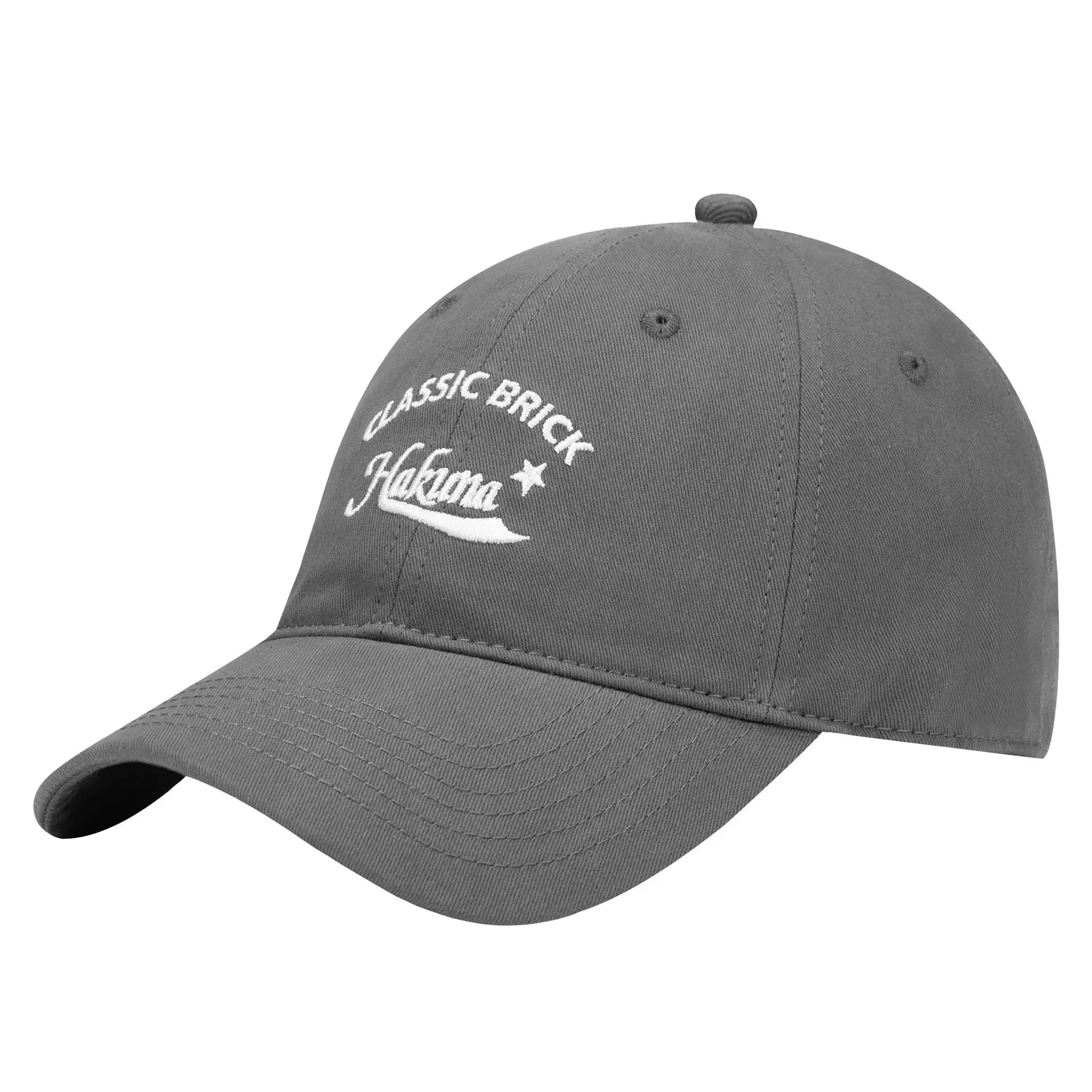 Men Deep-Top Peaked Baseball Cap Navy Blue - Image 4