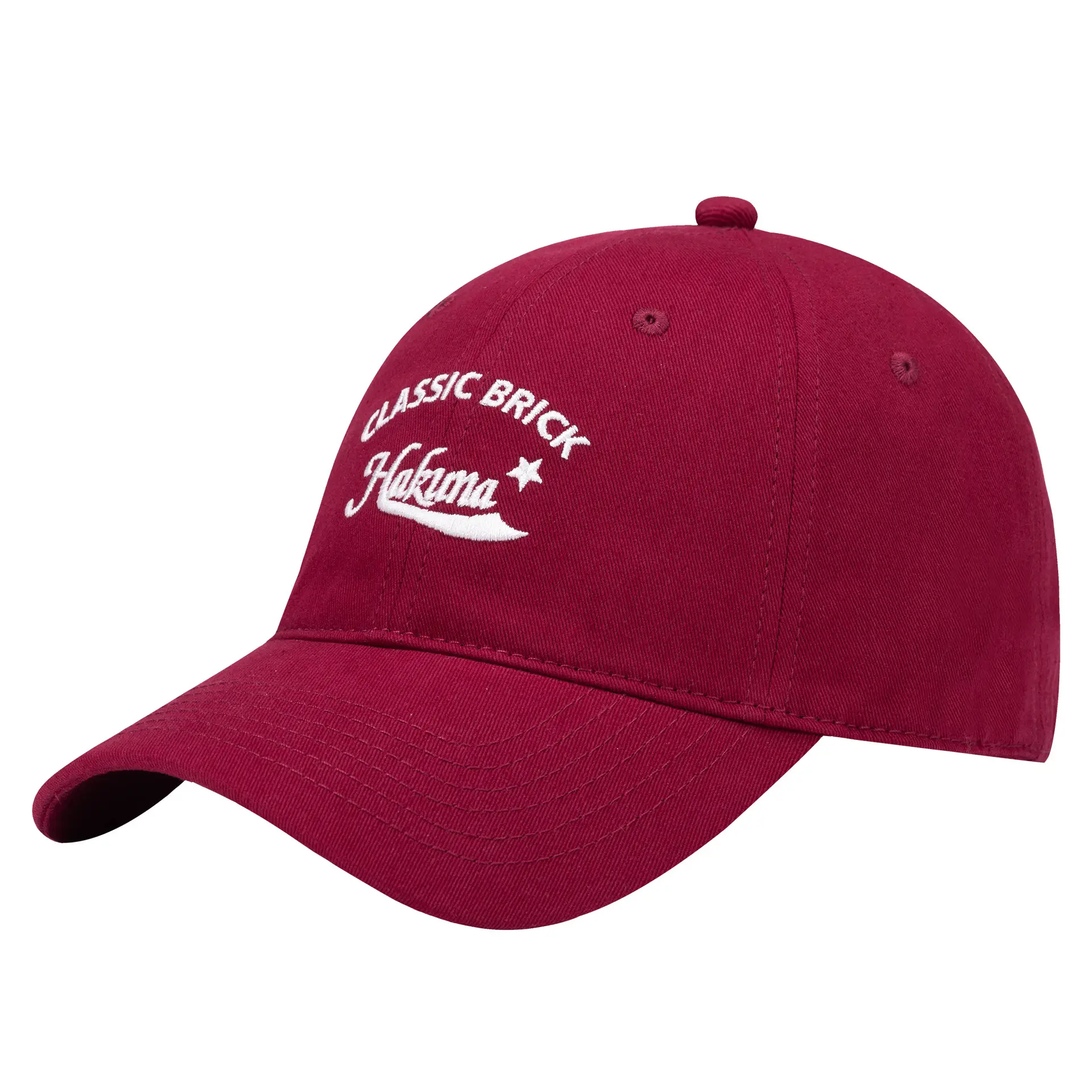Men Deep-Top Peaked Baseball Cap Navy Blue - Image 5
