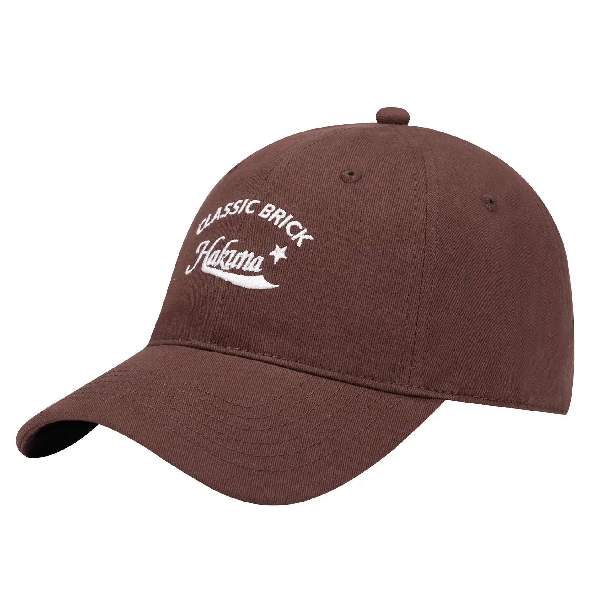 Men Deep-Top Peaked Baseball Cap Navy Blue - Image 7