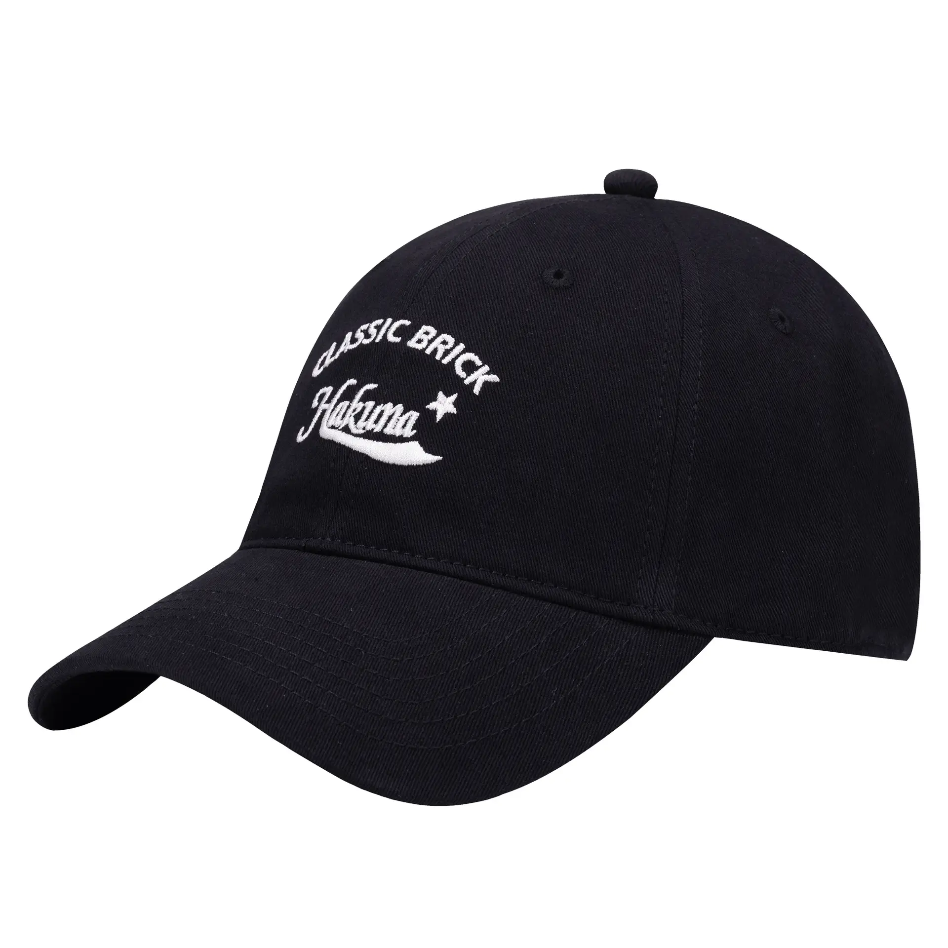 Men Deep-Top Peaked Baseball Cap Navy Blue - Image 8