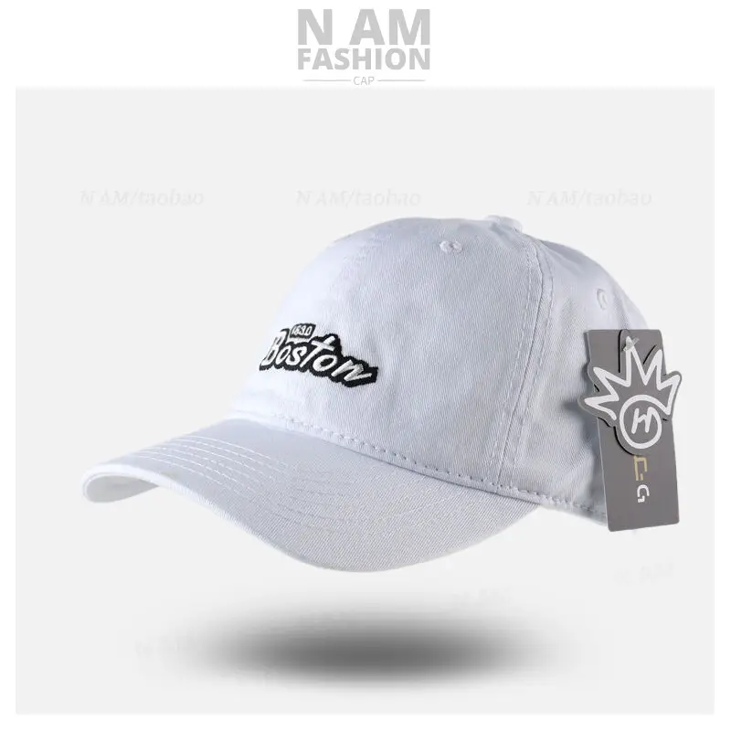 Blue Letter Embroidered Baseball Cap Women Street Casual All-match — feature 1
