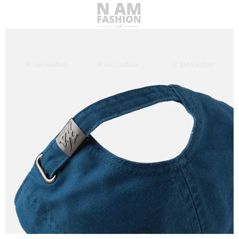 Blue Letter Embroidered Baseball Cap Women Street Casual All-match — feature 11