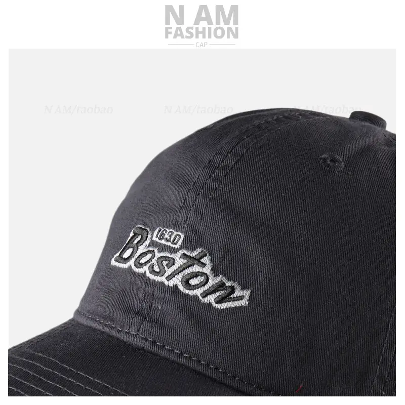 Blue Letter Embroidered Baseball Cap Women Street Casual All-match — feature 13