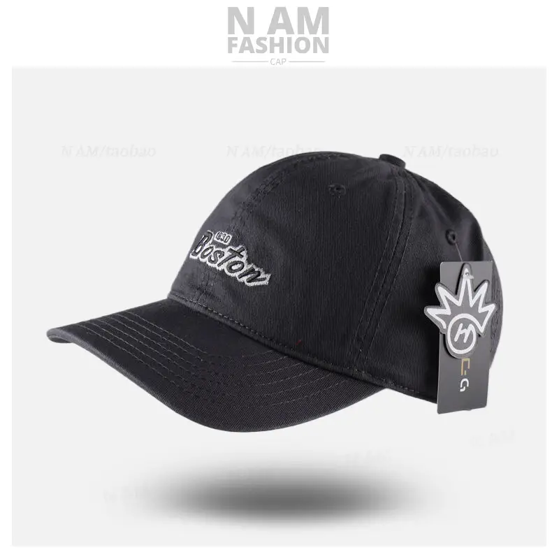 Blue Letter Embroidered Baseball Cap Women Street Casual All-match — feature 15
