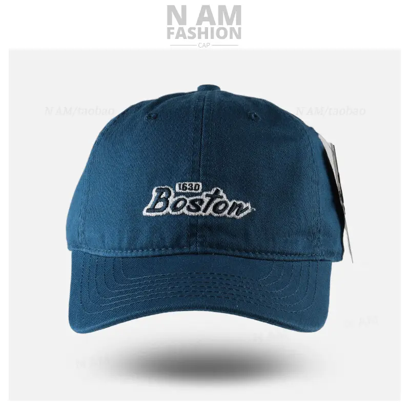 Blue Letter Embroidered Baseball Cap Women Street Casual All-match — feature 7