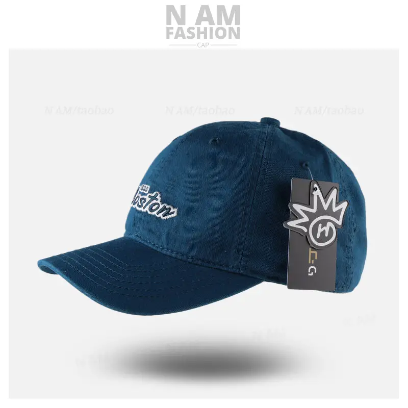 Blue Letter Embroidered Baseball Cap Women Street Casual All-match - Image 4