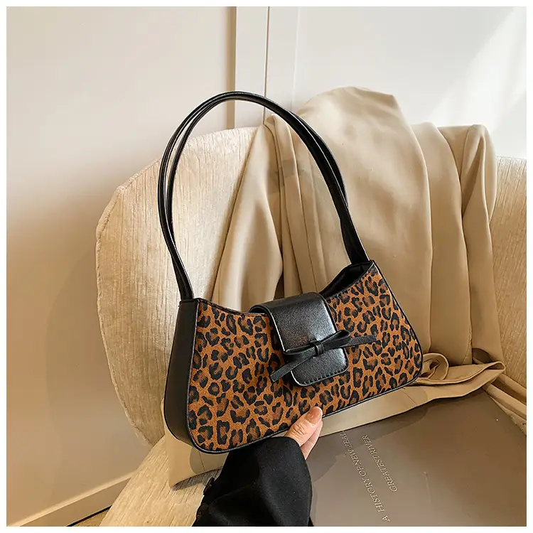 Leopard Print One Shoulder Satchel Bag for Women — feature 11