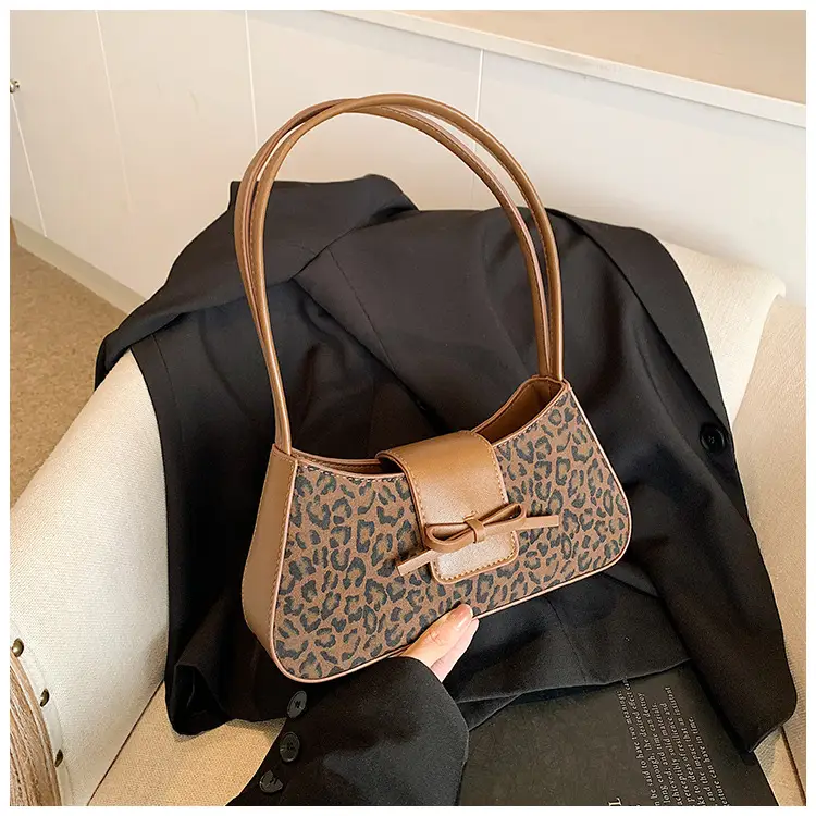 Leopard Print One Shoulder Satchel Bag for Women — feature 13
