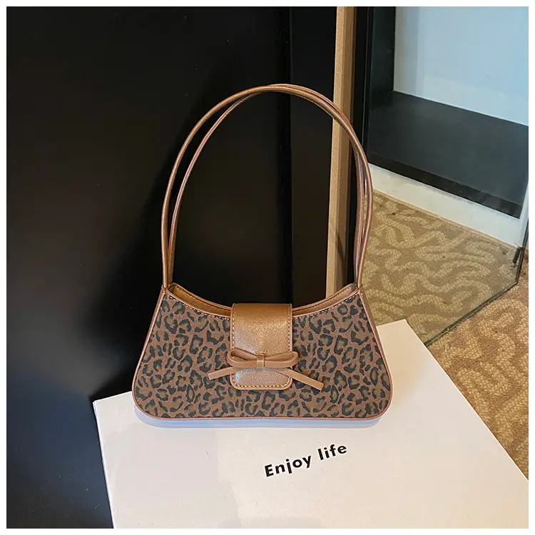 Leopard Print One Shoulder Satchel Bag for Women — feature 14