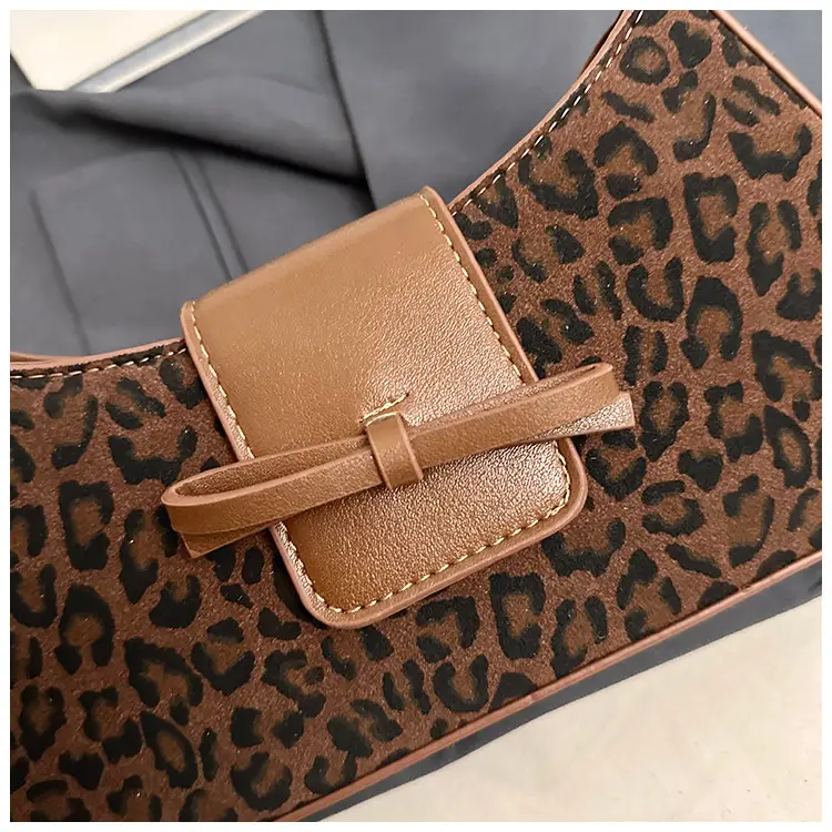 Leopard Print One Shoulder Satchel Bag for Women — feature 6