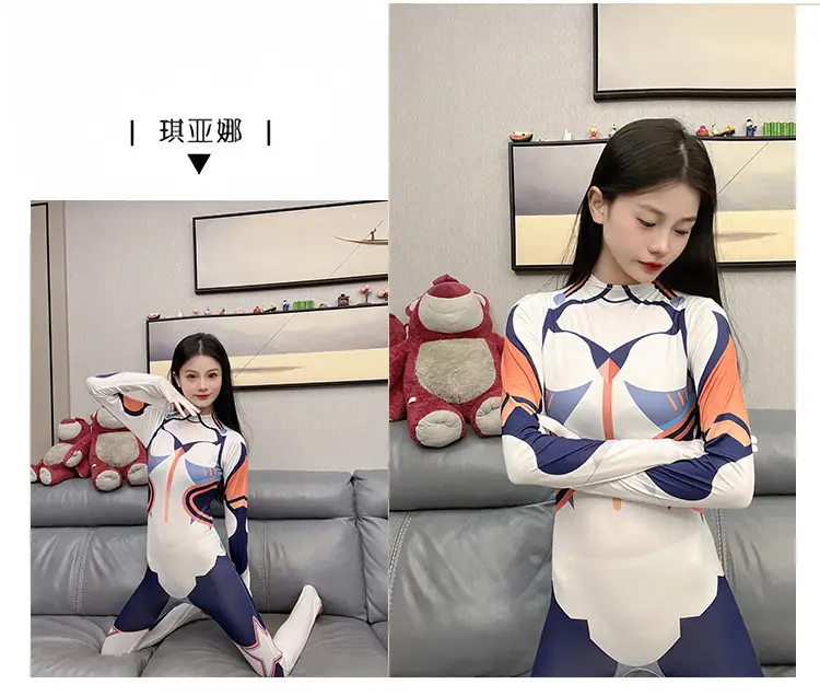 Halloween Cross-border EVA Tights Red Blue Black Spider Jumpsuit Asako Asako Women's Fun Coats — feature 10