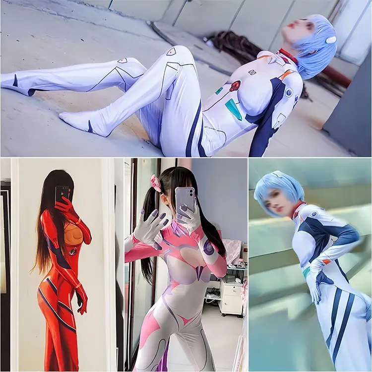 Halloween Cross-border EVA Tights Red Blue Black Spider Jumpsuit Asako Asako Women's Fun Coats — feature 16