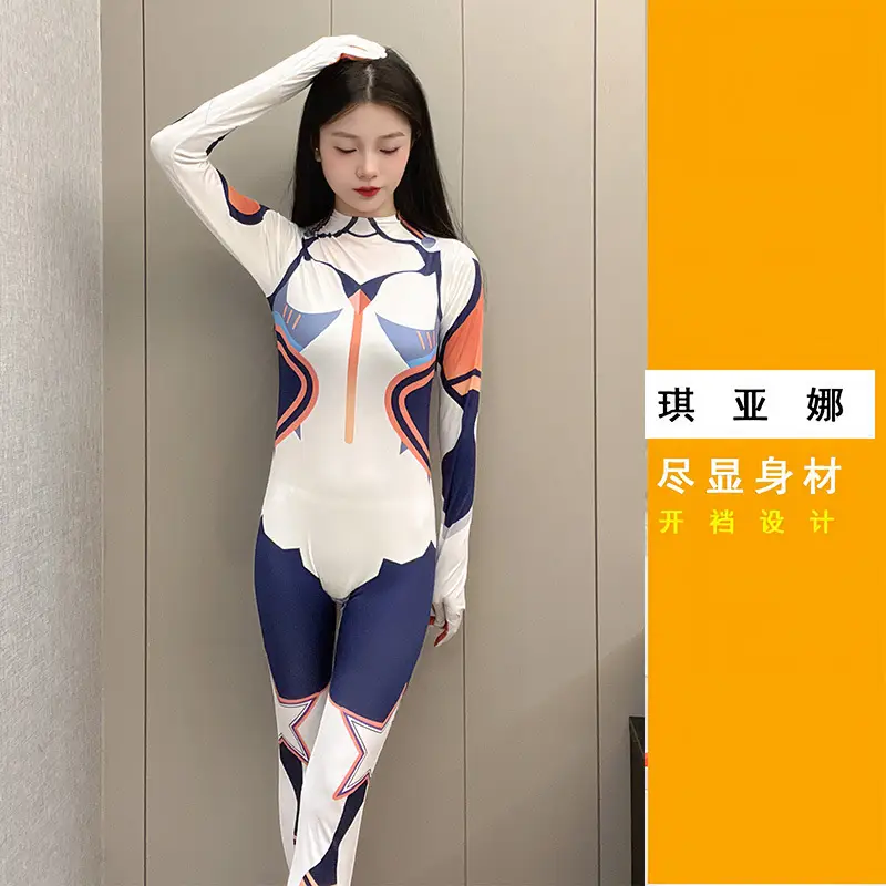 Halloween Cross-border EVA Tights Red Blue Black Spider Jumpsuit Asako Asako Women's Fun Coats