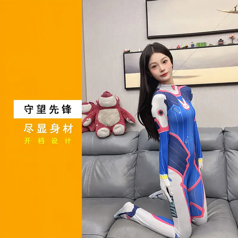 Halloween Cross-border EVA Tights Red Blue Black Spider Jumpsuit Asako Asako Women's Fun Coats