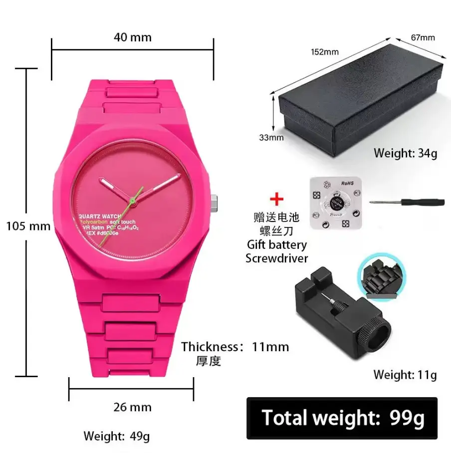2026 Watches for Men, High-End Waterproof Women's Watches, Popular in Southeast Asia and the Middle East, Plastic Men's Quartz Watches Wholesale - Image 31