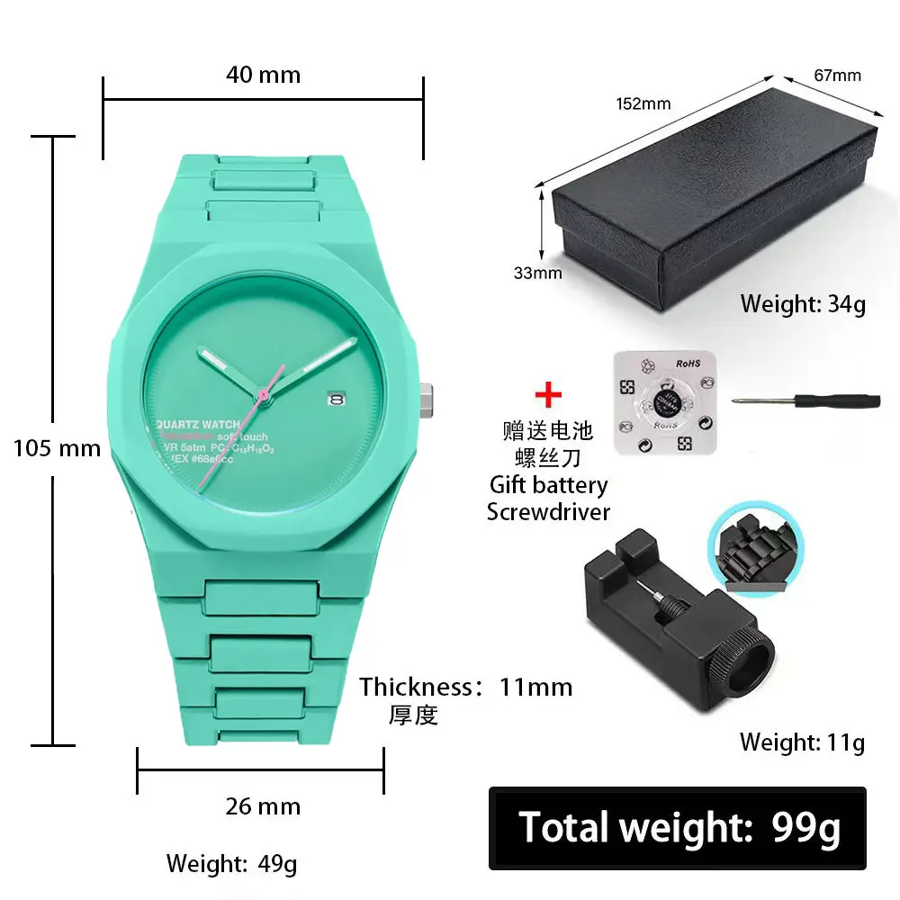 2026 Watches for Men, High-End Waterproof Women's Watches, Popular in Southeast Asia and the Middle East, Plastic Men's Quartz Watches Wholesale - Image 33