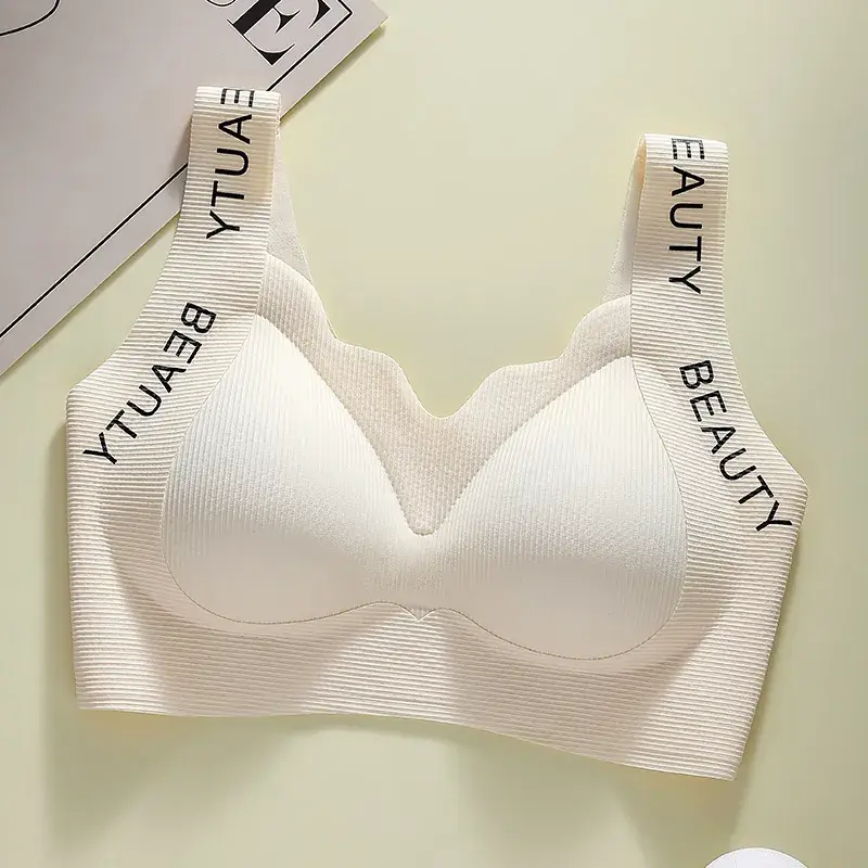 Traceless Rimless Push Up Bra Red Plus Size - Image 2