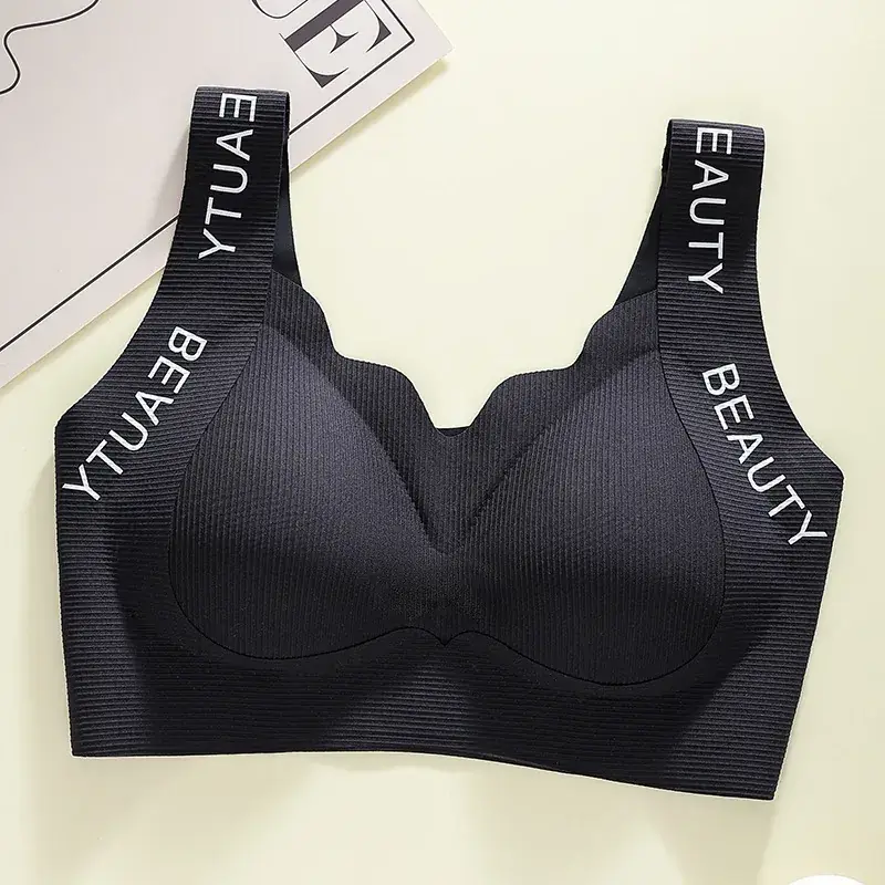 Traceless Rimless Push Up Bra Red Plus Size - Image 6