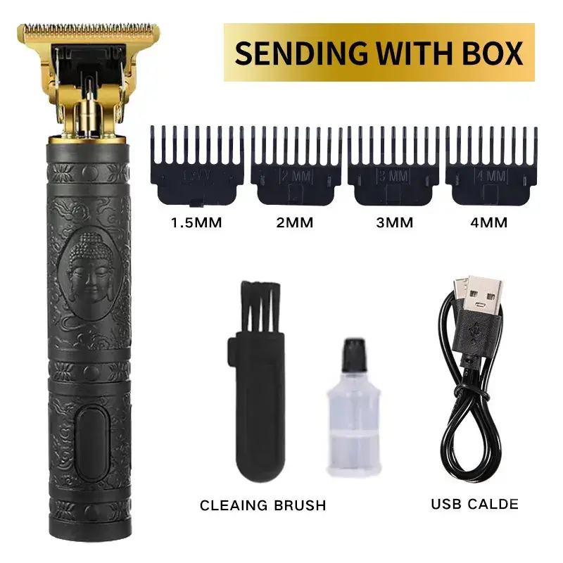 Cross-border Hair Clipper with 4MM Blades & Cleaning Brush - Image 5
