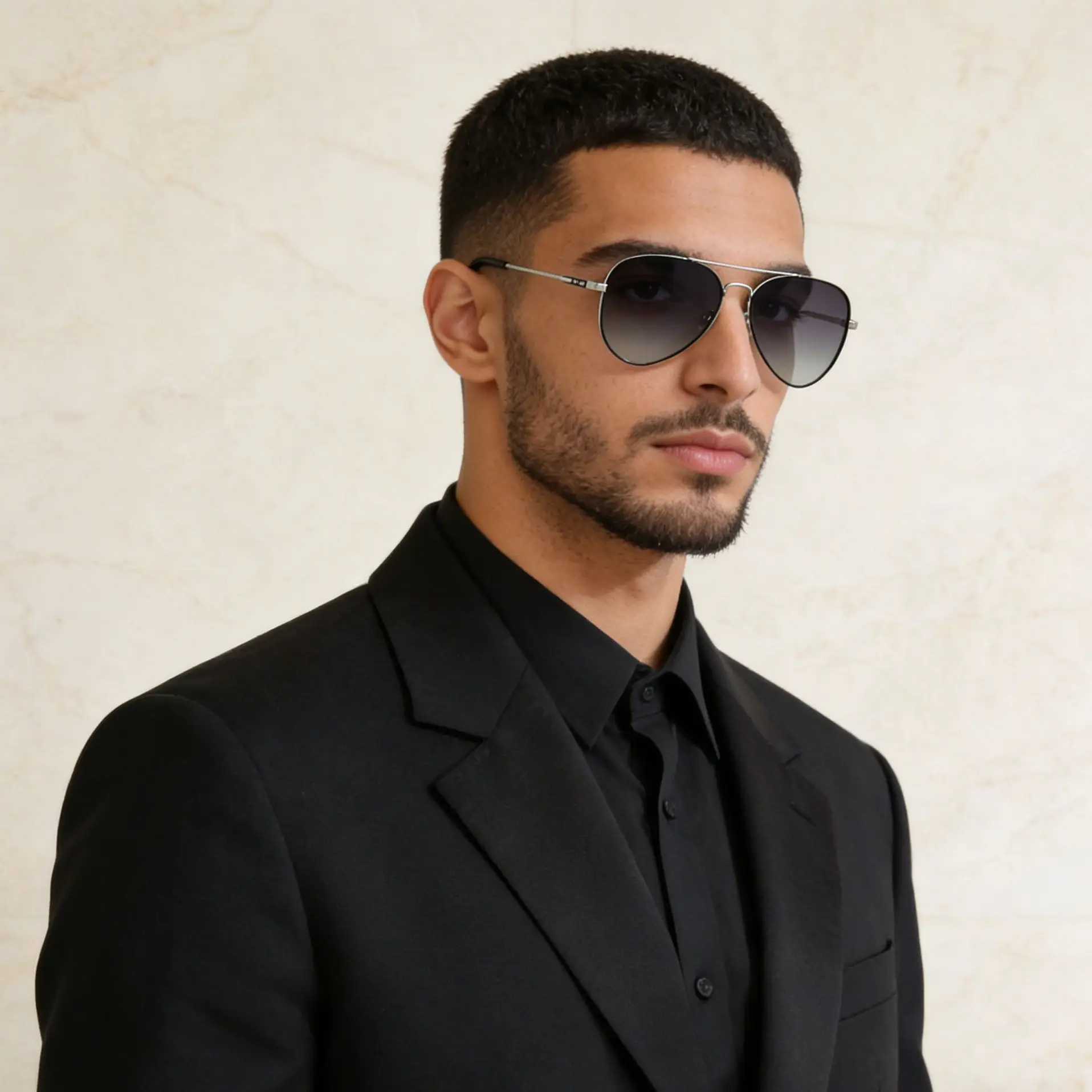 Men Black Grey Polarized Sunglasses Aviator Style - Image 7