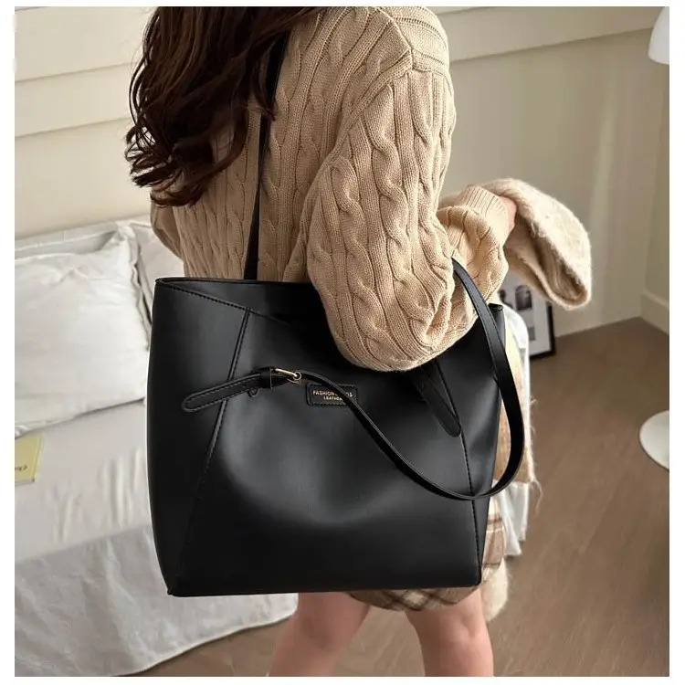 Brown Large Capacity Women's Shoulder Bag 2024 - Image 8