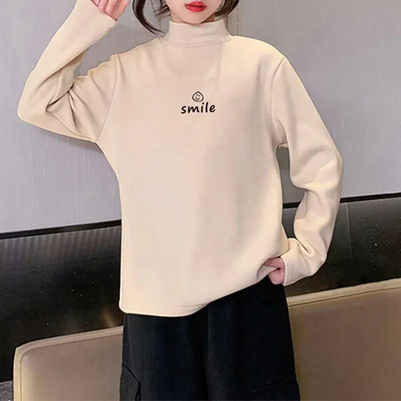 Children's Black Long Sleeve T-Shirt with "Smile" Print - Image 4