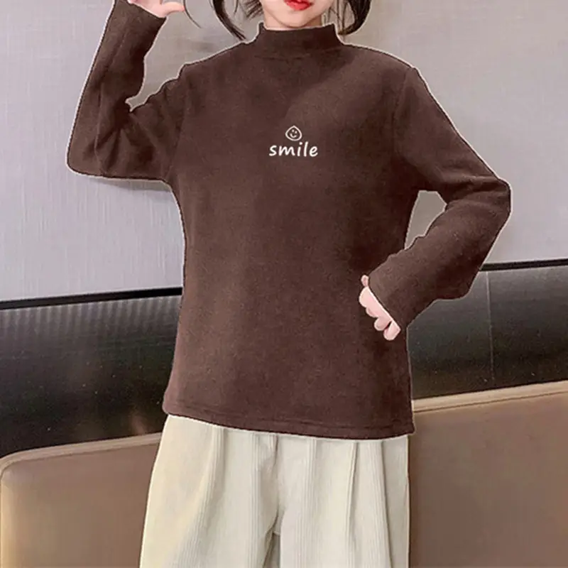 Children's Black Long Sleeve T-Shirt with "Smile" Print - Image 6