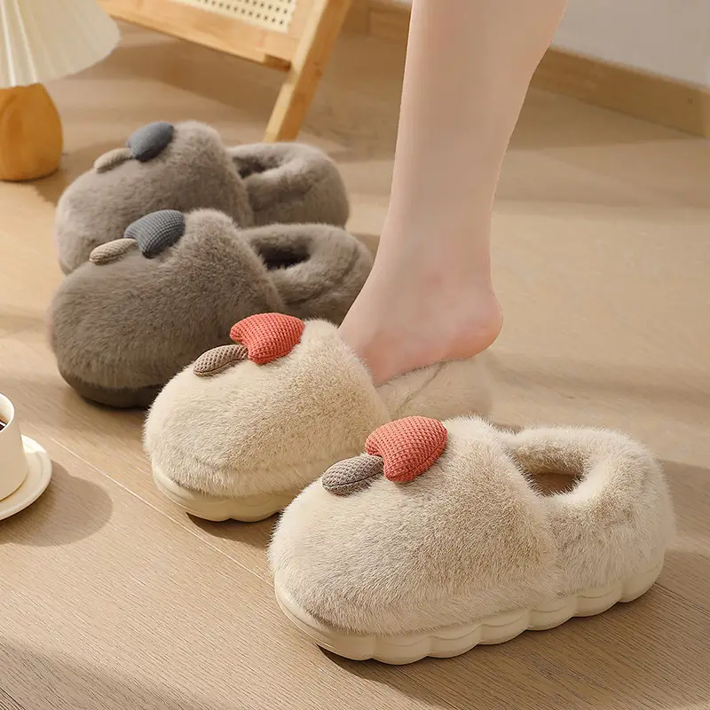Internet Popular Mushroom Cotton Shoes Women's Winter 2024 New Non-slip Indoor Winter Warm Thick Sole Bag with Cotton Slippers - Image 8