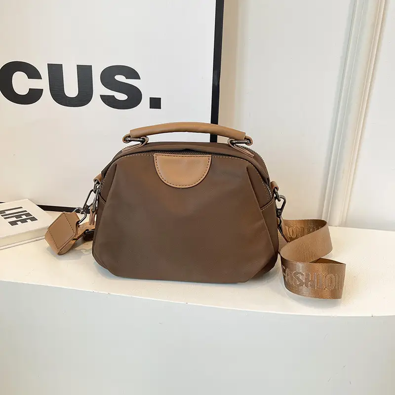 Women's Nylon Shoulder Bag Brown 2024 New Arrival - Image 6
