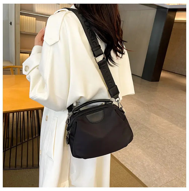 Women's Nylon Shoulder Bag Brown 2024 New Arrival — feature 19