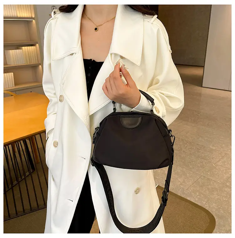Women's Nylon Shoulder Bag Brown 2024 New Arrival — feature 20