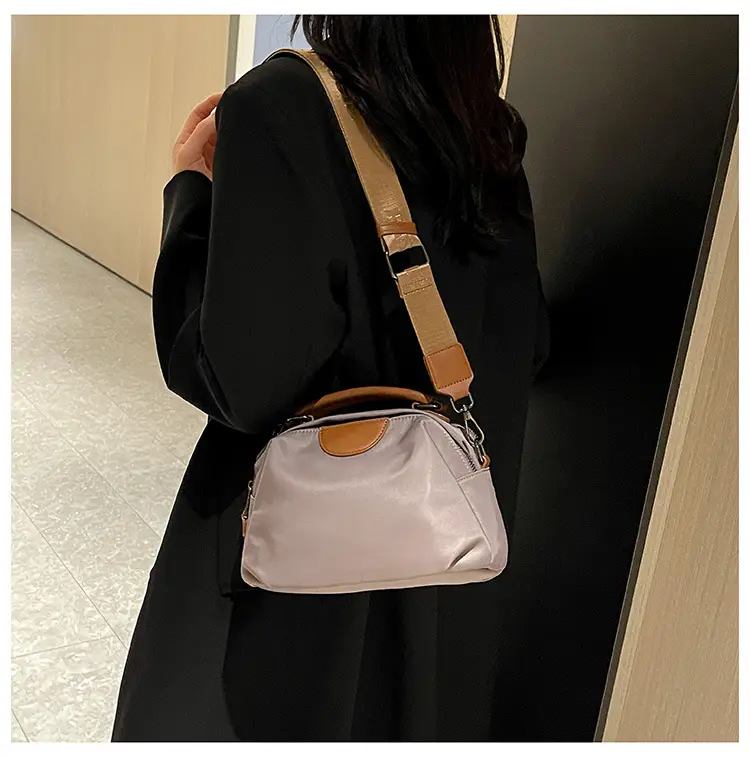 Women's Nylon Shoulder Bag Brown 2024 New Arrival — feature 35