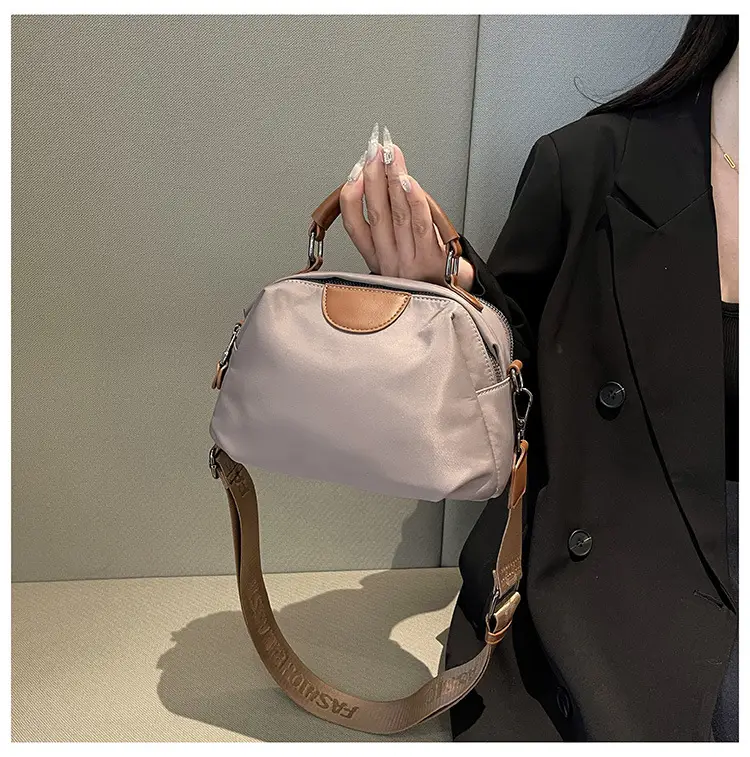 Women's Nylon Shoulder Bag Brown 2024 New Arrival — feature 38