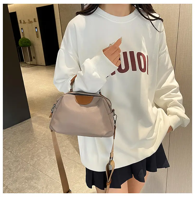 Women's Nylon Shoulder Bag Brown 2024 New Arrival — feature 39