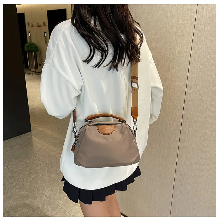 Women's Nylon Shoulder Bag Brown 2024 New Arrival — feature 41