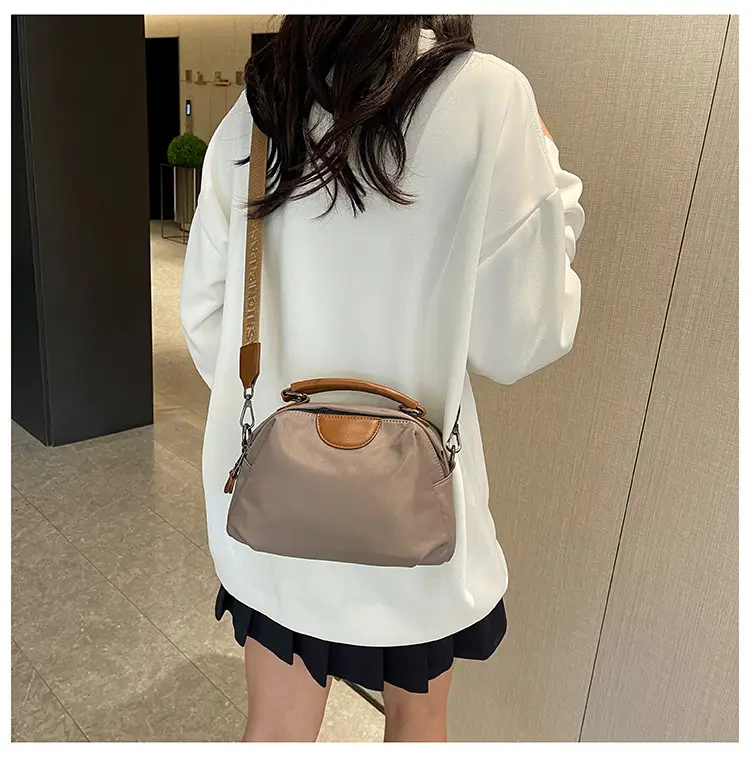 Women's Nylon Shoulder Bag Brown 2024 New Arrival — feature 42