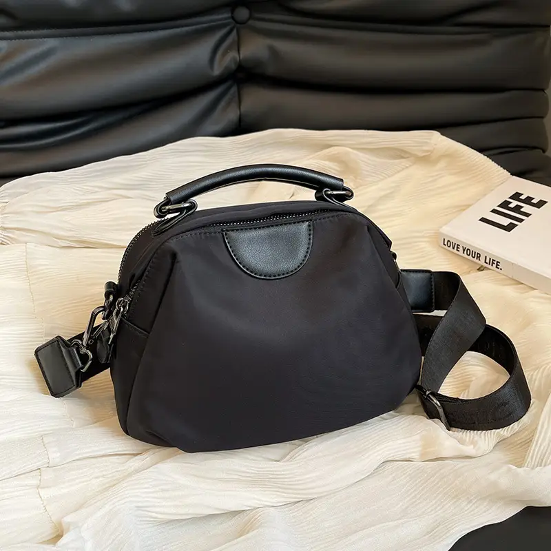 Women's Nylon Shoulder Bag Brown 2024 New Arrival - Image 2