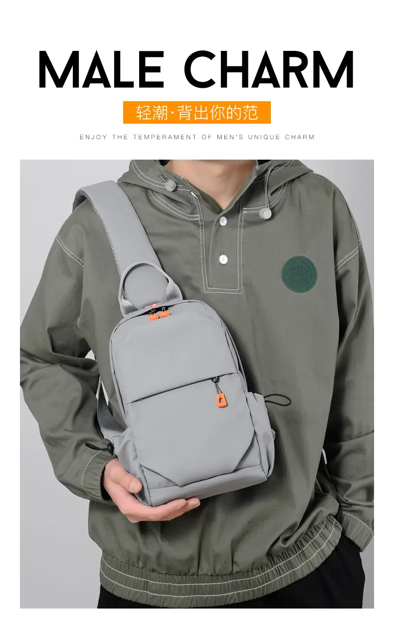 Men's Crossbody Backpack Waterproof Outdoor Sports Bag — feature 14