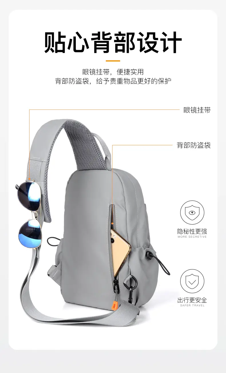 Men's Crossbody Backpack Waterproof Outdoor Sports Bag — feature 22