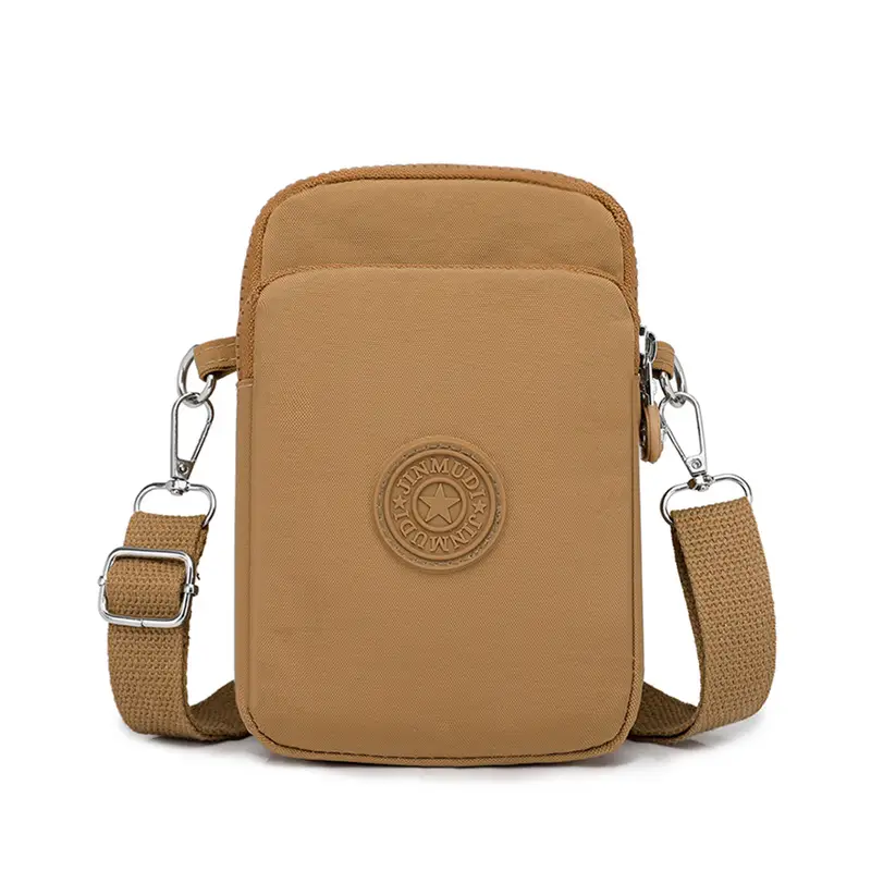 Women's Mini Crossbody Phone Bag Pink Oxford Cloth - Image 2