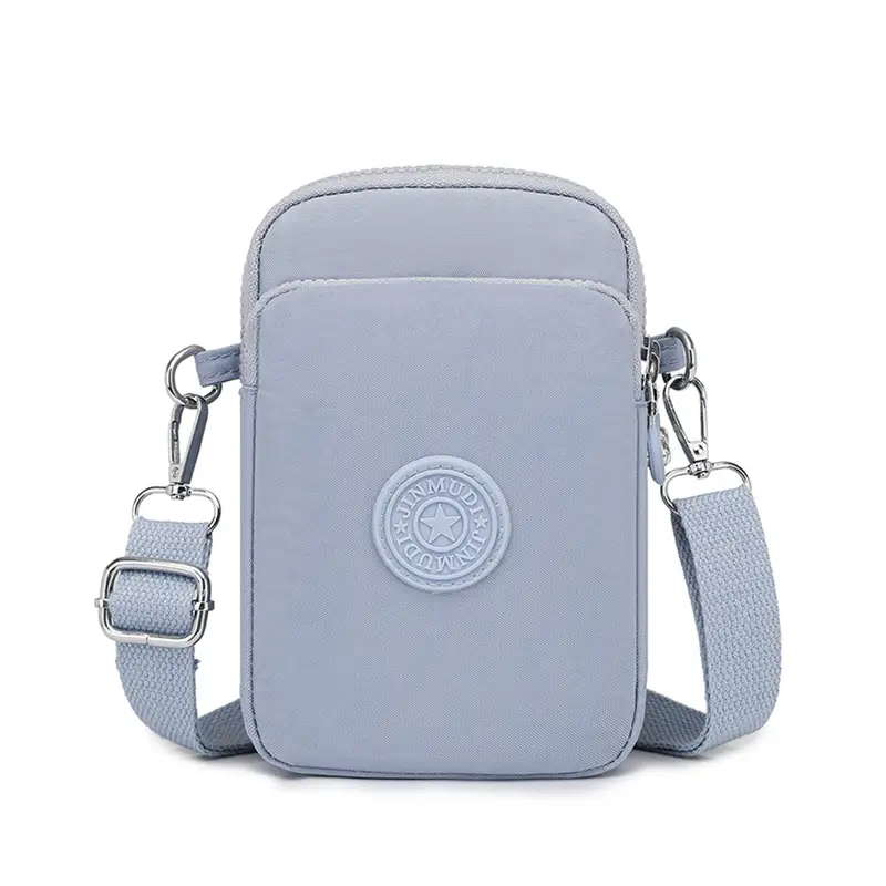 Women's Mini Crossbody Phone Bag Pink Oxford Cloth - Image 7