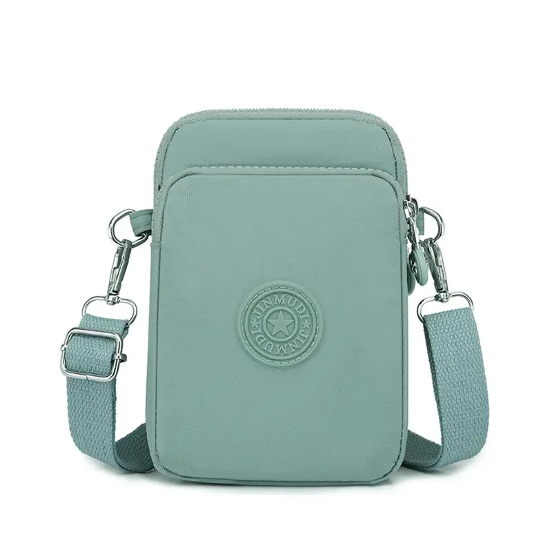 Women's Mini Crossbody Phone Bag Pink Oxford Cloth - Image 8