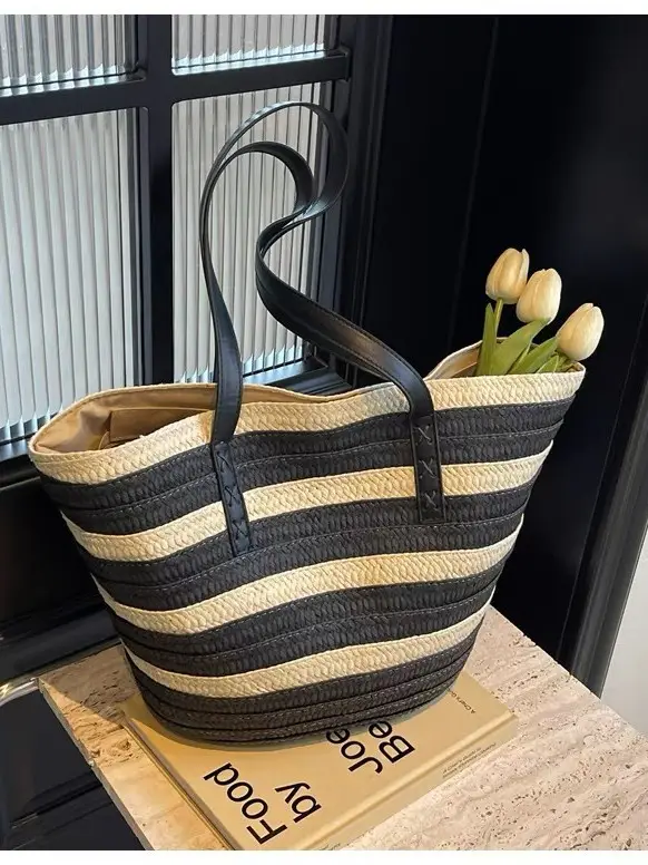Women Straw Tote Bag High-End Handwoven Large Capacity
