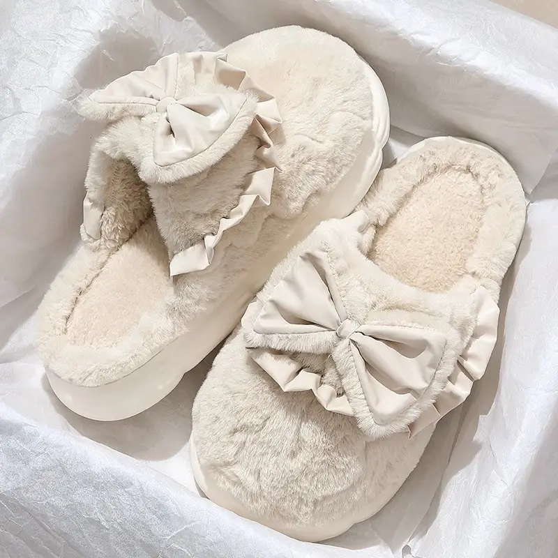 Cotton Slippers Women's Winter 2024 New Indoor Home Non-slip Soft Bottom Mute Warm Plush Slippers for Men - Image 6