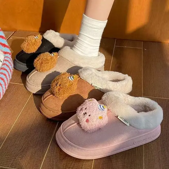 Cartoon Stuffed Women's Warm Cotton Shoes Autumn Winter - Image 6
