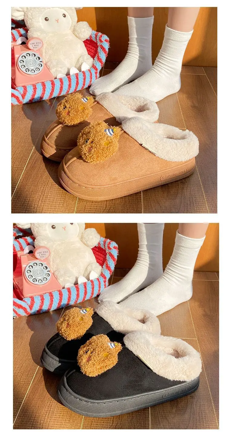 Cartoon Stuffed Women's Warm Cotton Shoes Autumn Winter — feature 13